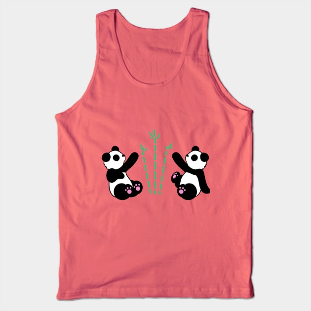 2 Pandas Tank Top by SoraLorr